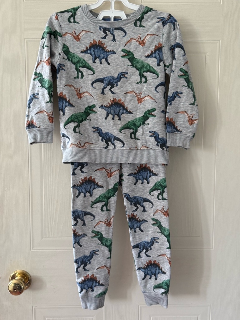 H&M Matching Dinosaur Sweat Set 4-5Y